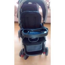 Safety first tandem pushchair