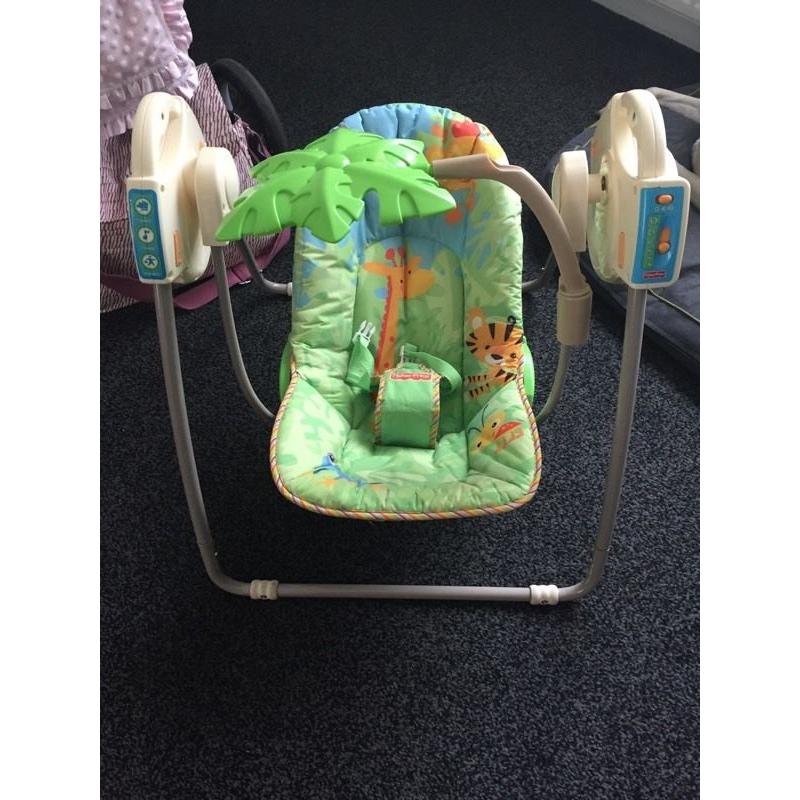 Fisher Price Rainforest Take Along Baby Swing