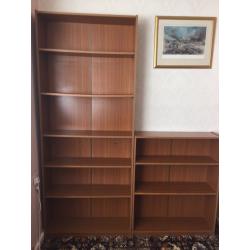 Free for collection 2 x book cases, 2 x bedside table, 1 x tv unit