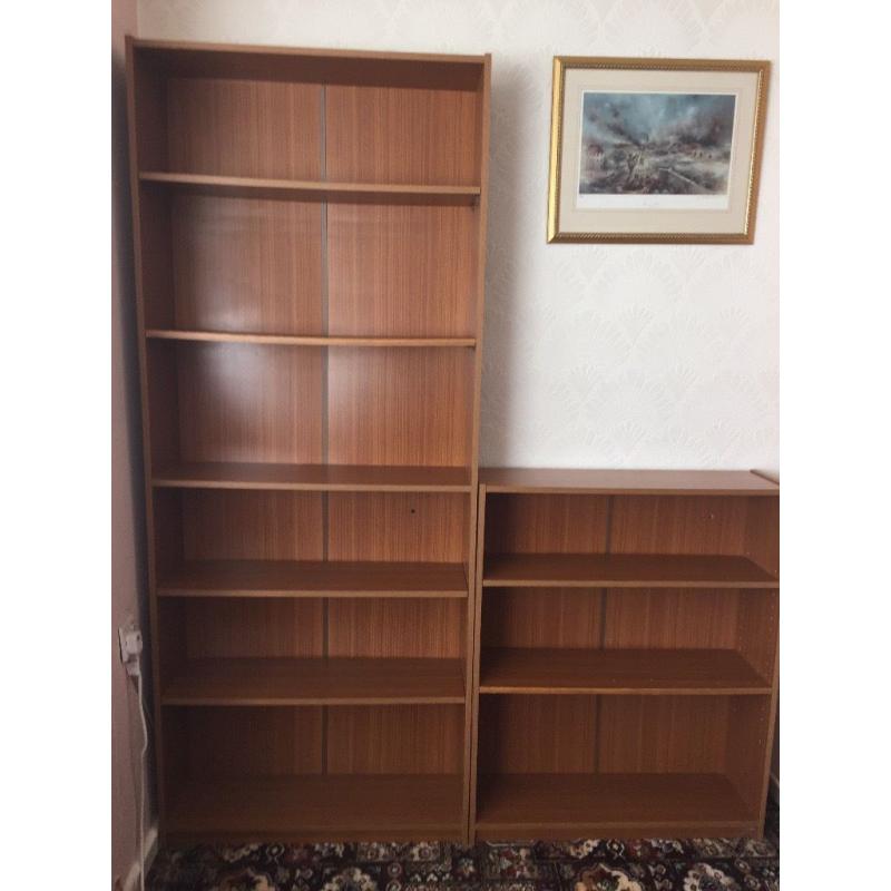 Free for collection 2 x book cases, 2 x bedside table, 1 x tv unit