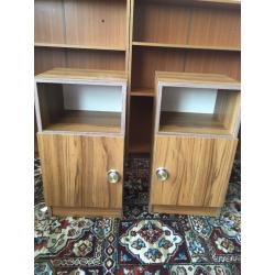 Free for collection 2 x book cases, 2 x bedside table, 1 x tv unit