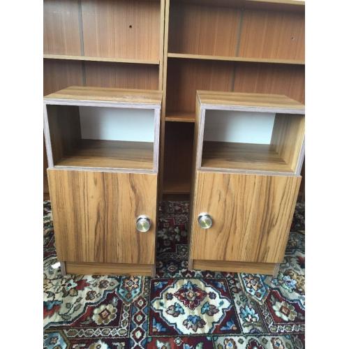 Free for collection 2 x book cases, 2 x bedside table, 1 x tv unit