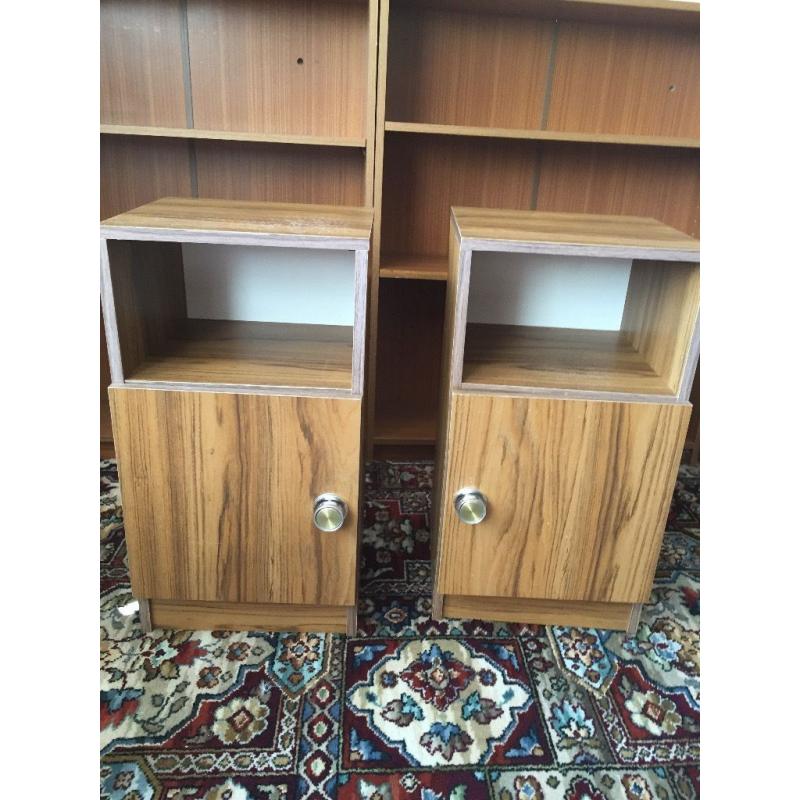 Free for collection 2 x book cases, 2 x bedside table, 1 x tv unit