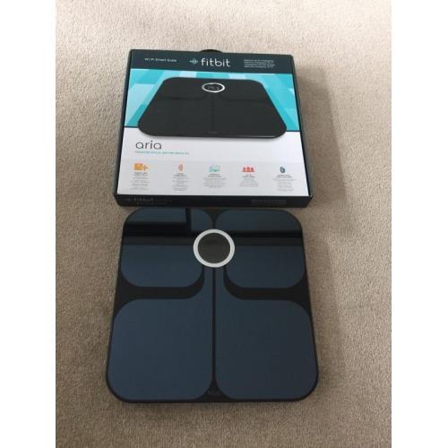 Fitbit aria wifi scales as new used once!!!!