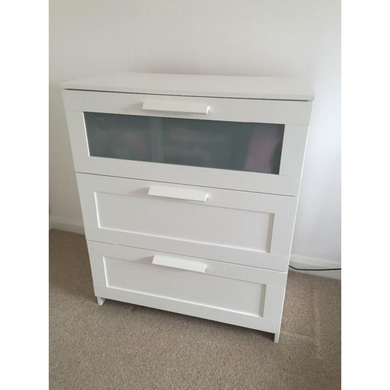 Ikea white chest of drawers excellent condition