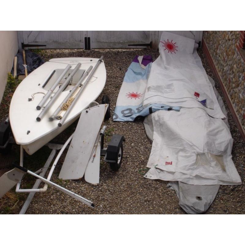Laser sailing dinghy and everything you need to get started