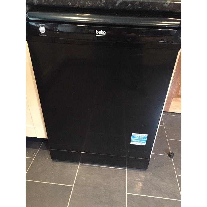 Black Beko standard dishwasher