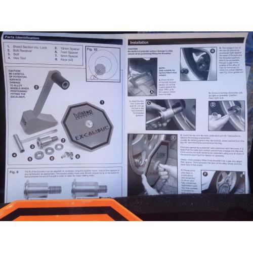 Excalibur Full Stop Caravan Wheel Security System