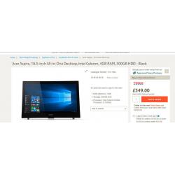 Acer Aspire Z1 all in one pc
