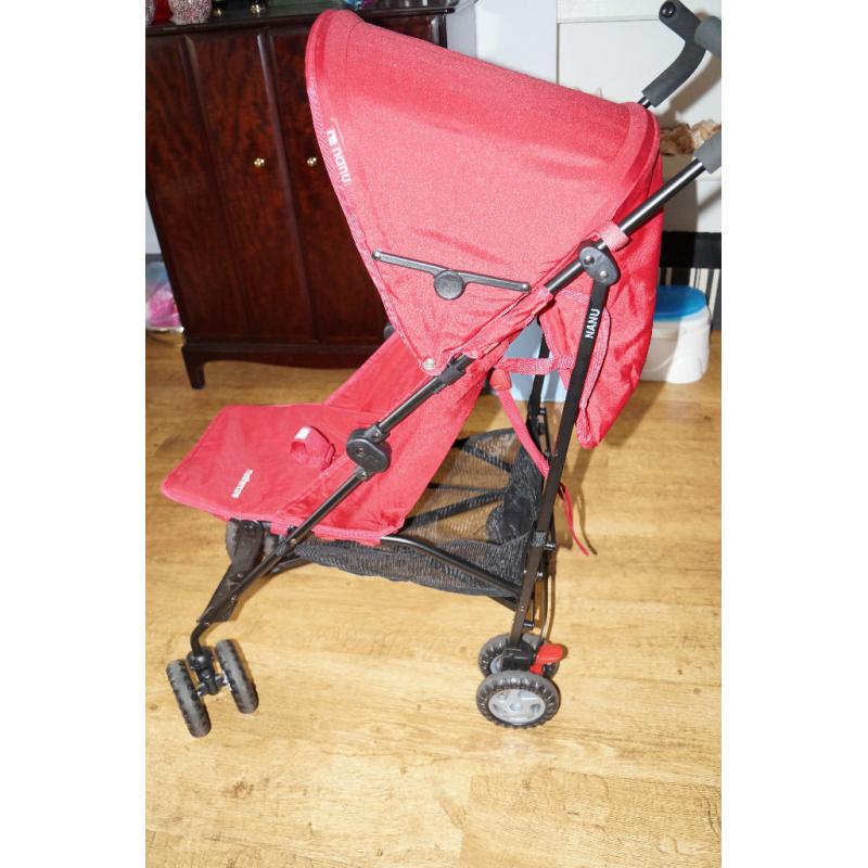 Mothercare Nanu LX Stroller Red with Raincover