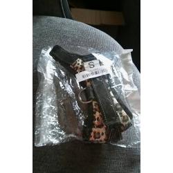 Leopard print dog harness10 ono