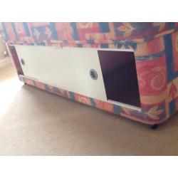Double bed & headboard,storage under bed, hardly used