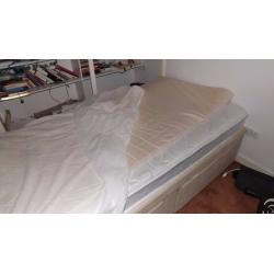 Single Bed + Mattress + Memory Foam Mattress topper