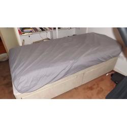 Single Bed + Mattress + Memory Foam Mattress topper