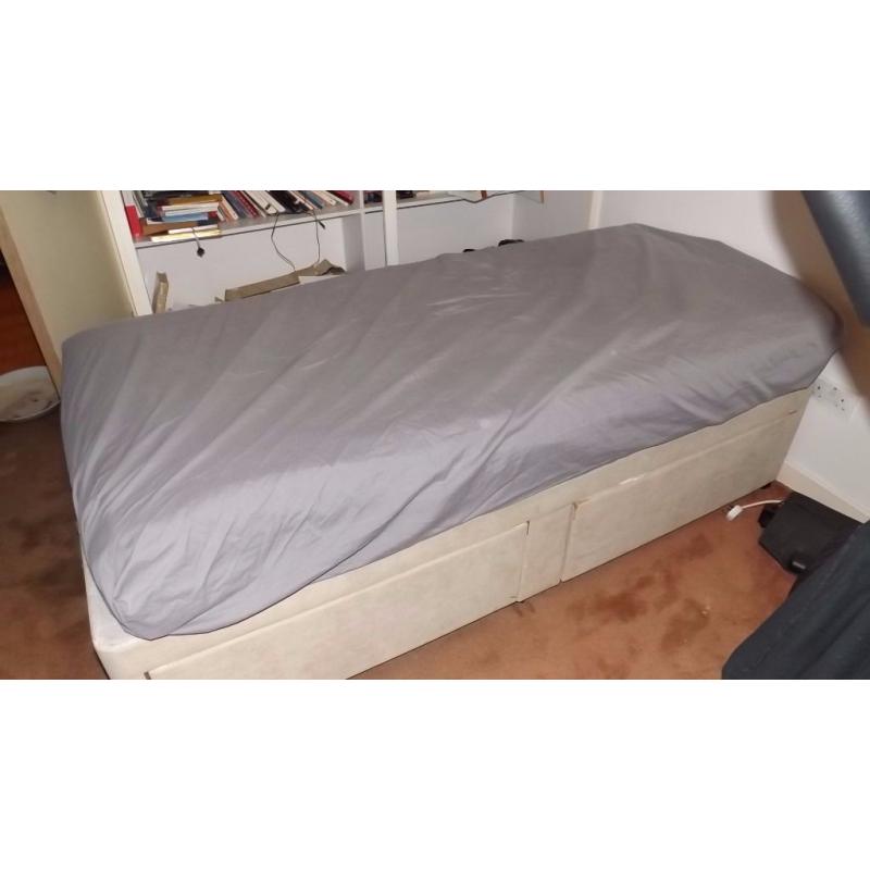 Single Bed + Mattress + Memory Foam Mattress topper