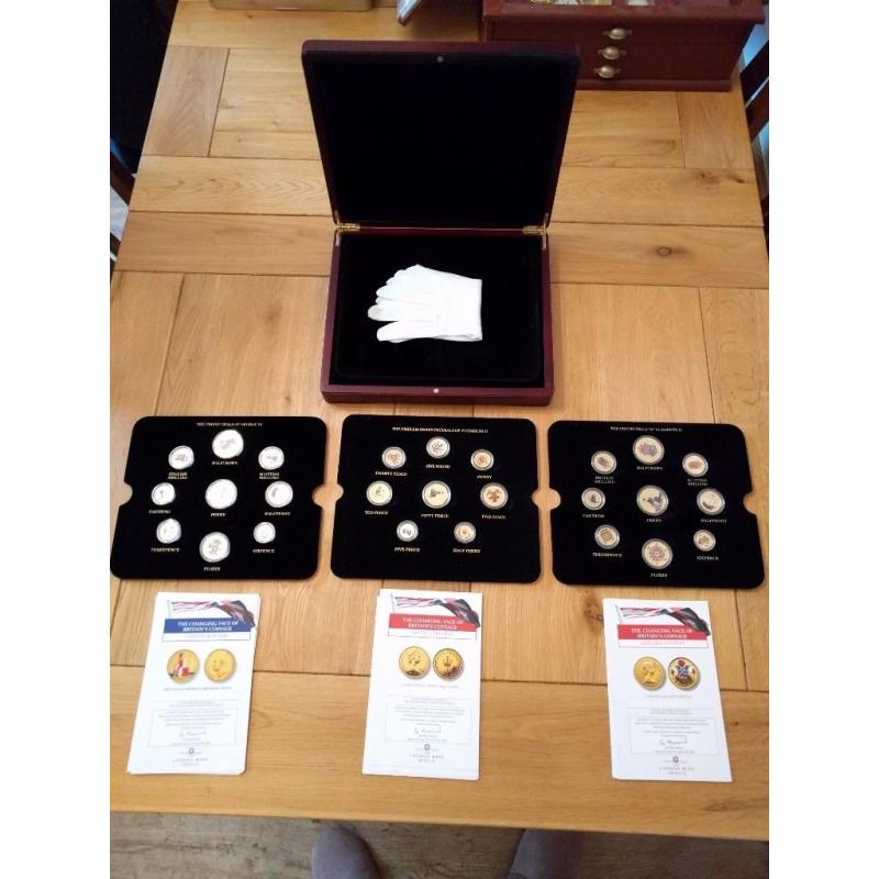 Collectors Boxed Set of 26 Layered 24ct Gold Coins