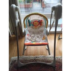 Fisher price 3 in 1 swing, infant seat and toddler rocker