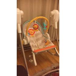 Fisher price 3 in 1 swing, infant seat and toddler rocker