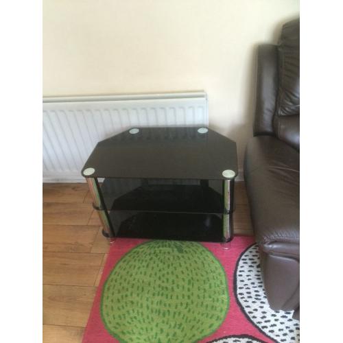 Black television stand