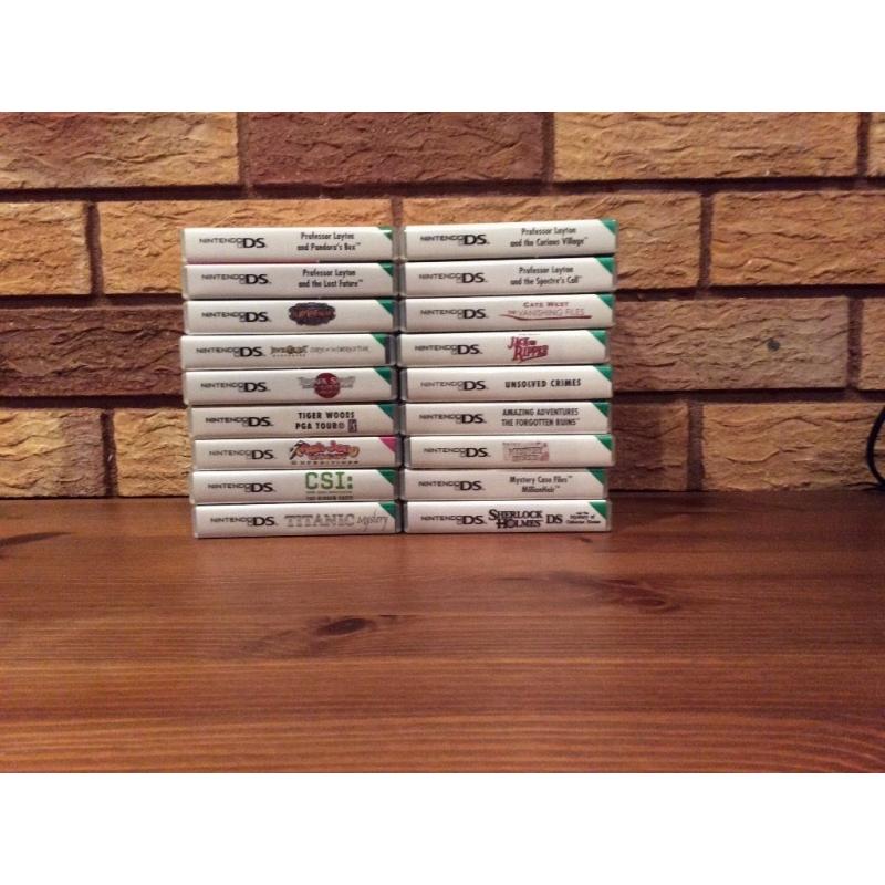 18 Nintendo DS games, all boxed.