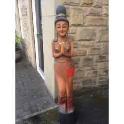 2 Solid Thai lady statues