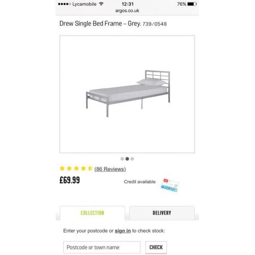 Single bed frame for sale