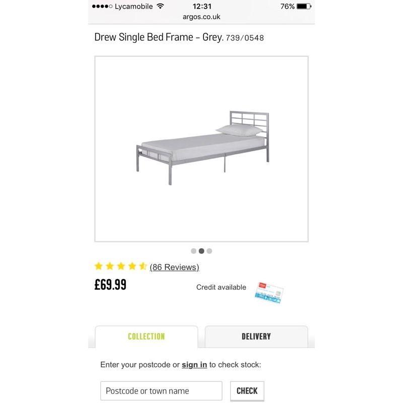 Single bed frame for sale