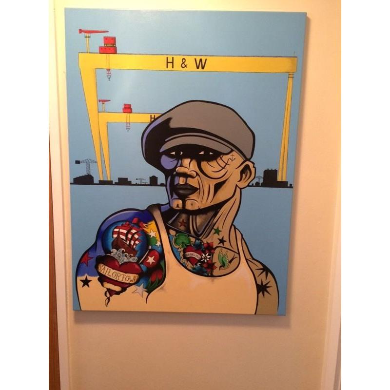 Acrylic Picture Hand painted ( Not a Terry Bradley)