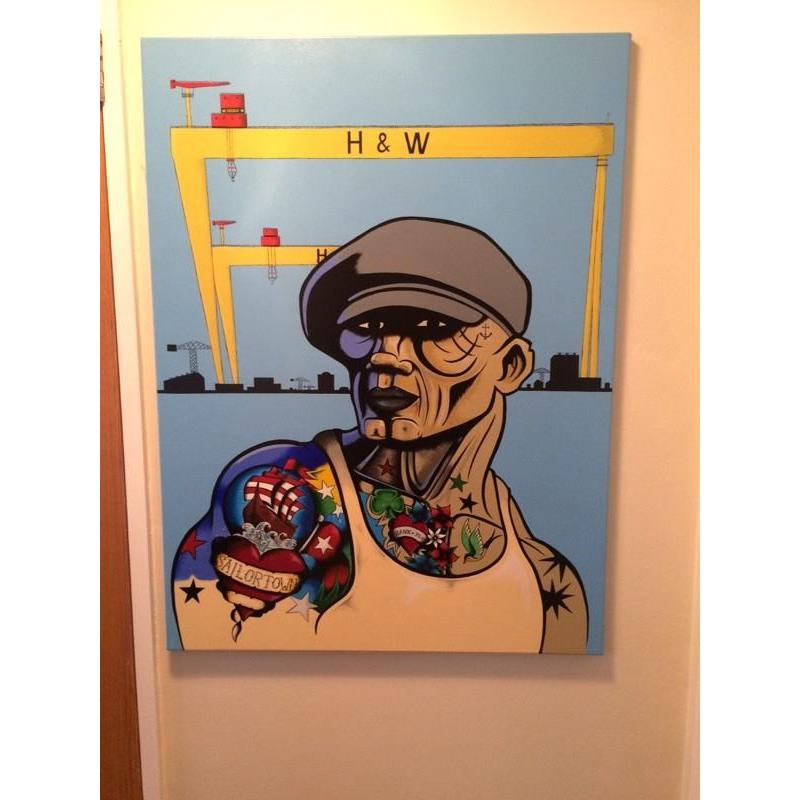 Acrylic Picture Hand painted ( Not a Terry Bradley)