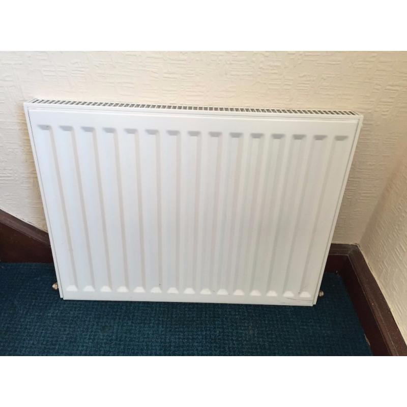 White Single Panel Radiator