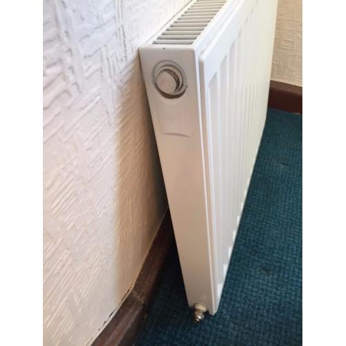 White Single Panel Radiator