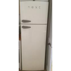 Next retro style cream fridge freezer