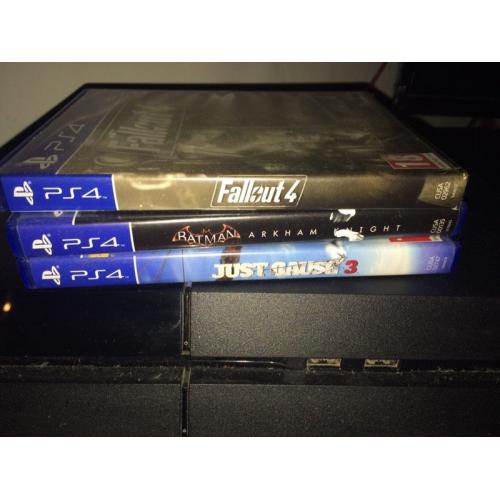 Ps4 with box games & blu Rays