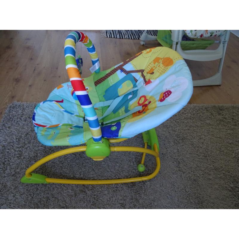 bright starts baby bouncing with vibrate function