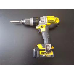 DeWalt XR 18v Combi Drill and Impact Driver with 3 x 3ah Batteries and Double case box
