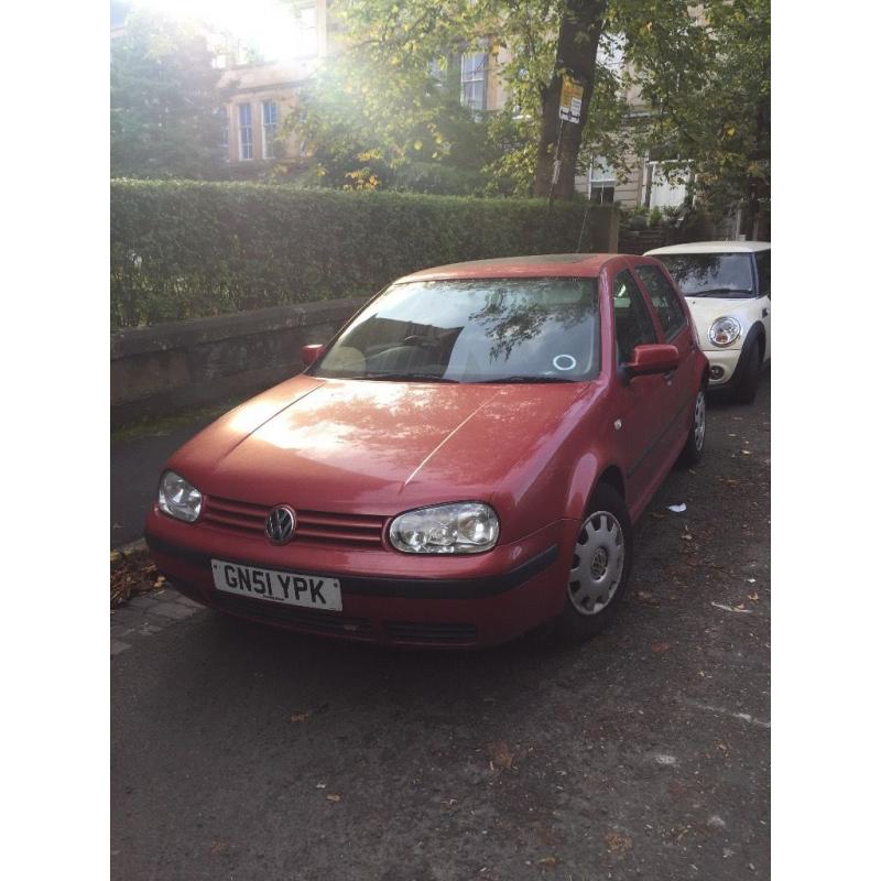 Volkswagen Golf red