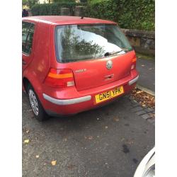 Volkswagen Golf red