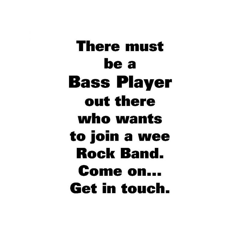New rock/soul band based in Kyle seeks bass player.