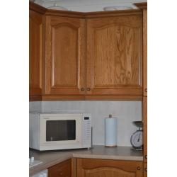 Solid Wood Dark Pine Kitchen Units & White Goods for Sale