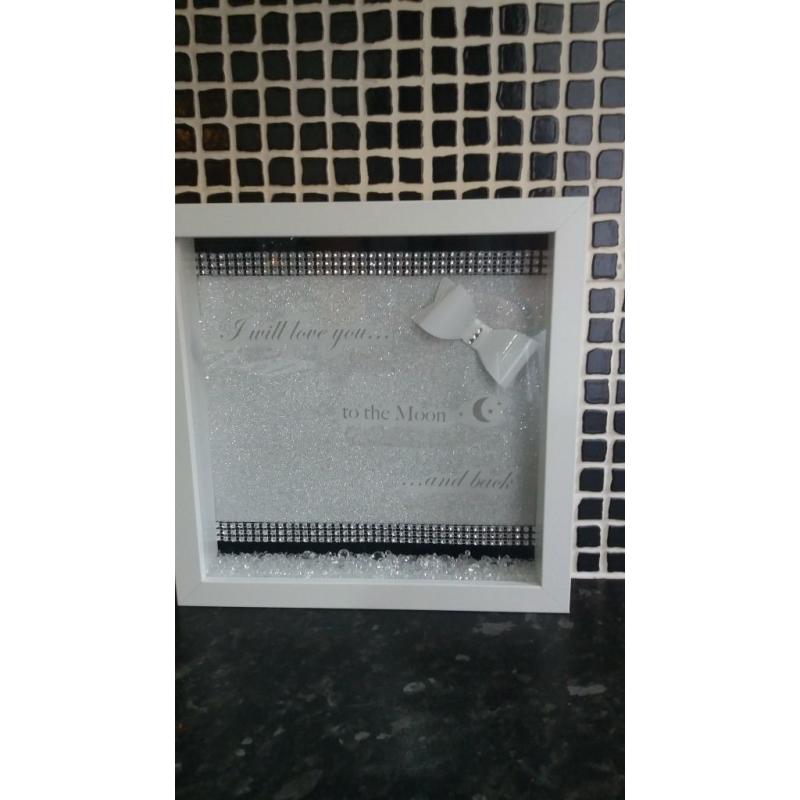 personlised box frames 3 available....2 mum 1's,script 1....available now ready to go