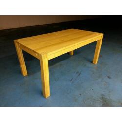 Solid oak dining table no chairs ( item 7 )