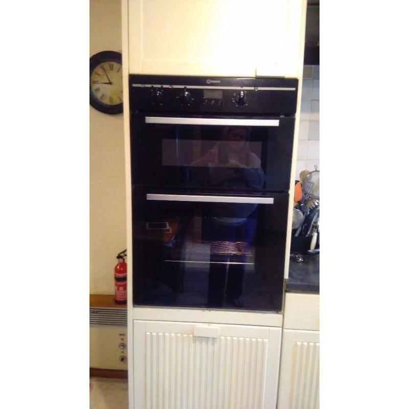 Indesit Black Double Oven, FIMD23BKS