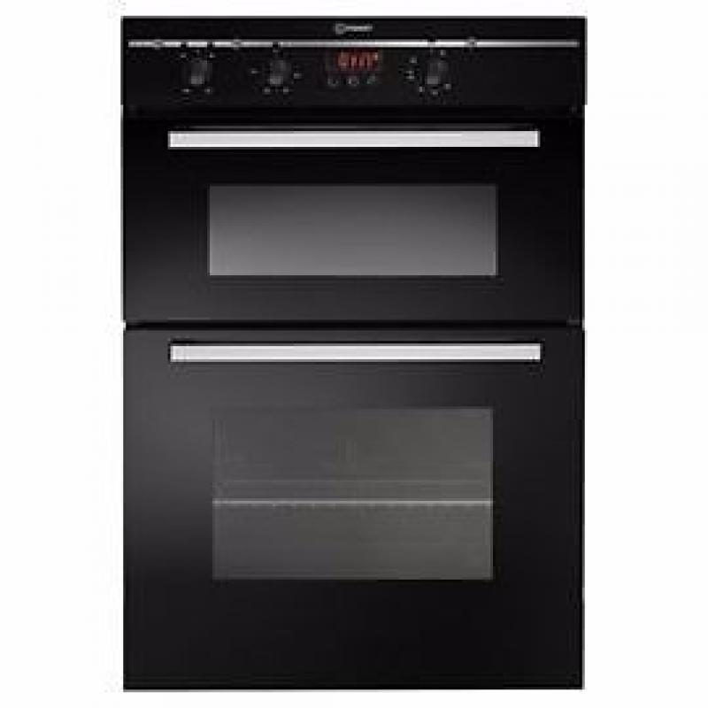 Indesit Black Double Oven, FIMD23BKS