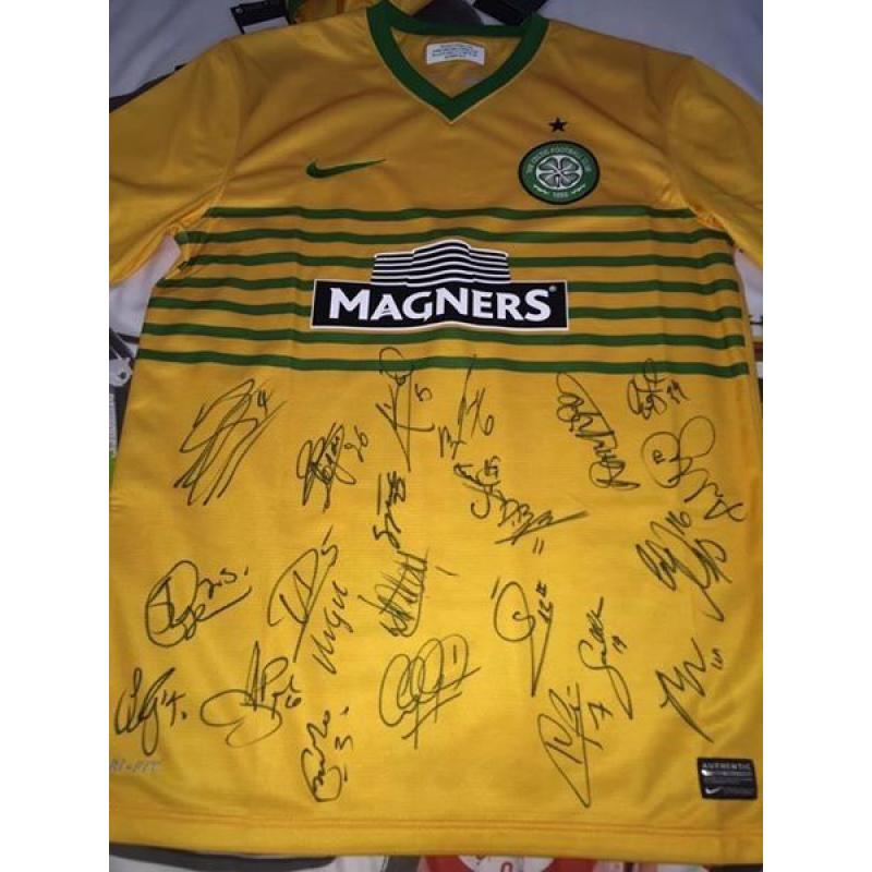 Signed Celtic Shirt with COA Certification