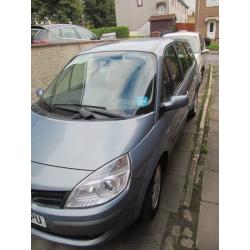 Renault Grand Scenic MPV ,7, Seater, Blue, MOT August 2017 1998cc, Manuel Reg 2007.