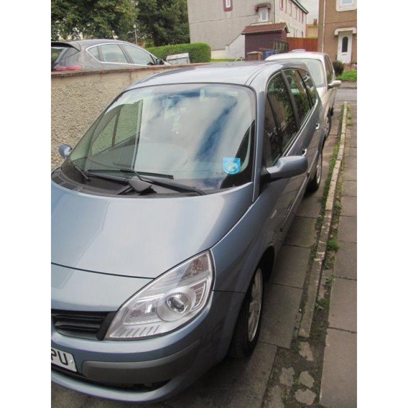 Renault Grand Scenic MPV ,7, Seater, Blue, MOT August 2017 1998cc, Manuel Reg 2007.