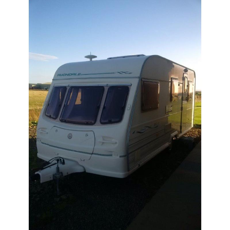 Avondale 510-5 Dart touring caravan 2000 millennium model, with full awning.