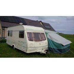 Avondale 510-5 Dart touring caravan 2000 millennium model, with full awning.
