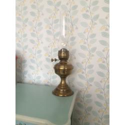 ANTIQUE BRASS OIL LAMP