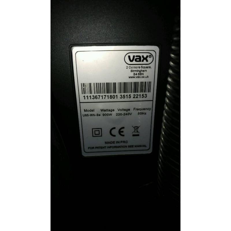 Vax u85 upright bagless vacuum cleaner